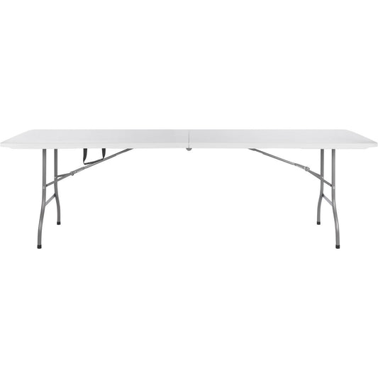 Mesa Plegable 244x74x75 cm Blanca Tipo Maleta